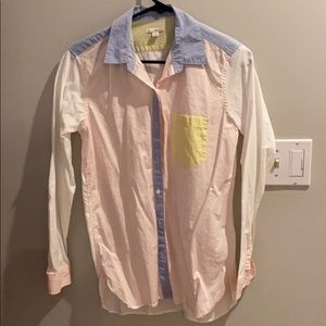 Gap button down pastel colors size S